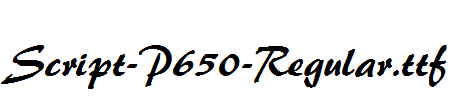 Script-P650-Regular.ttf