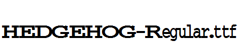 HEDGEHOG-Regular.ttf