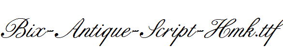 Bix-Antique-Script-Hmk.ttf