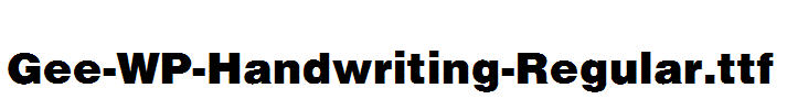 Gee-WP-Handwriting-Regular.ttf