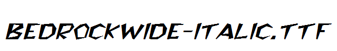 BedrockWide-Italic.ttf