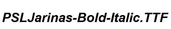 PSLJarinas-Bold-Italic.ttf