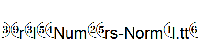 CircledNumbers-Normal.ttf