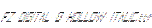 FZ-DIGITAL-8-HOLLOW-ITALIC.ttf