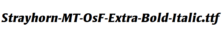 Strayhorn-MT-OsF-Extra-Bold-Italic.ttf