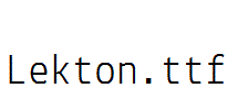 Lekton.ttf