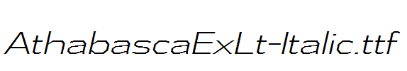 AthabascaExLt-Italic.ttf