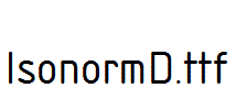 IsonormD.ttf