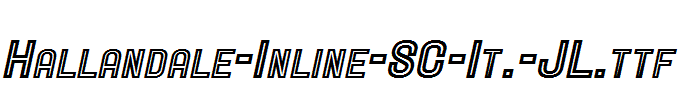 Hallandale-Inline-SC-It.-JL.ttf