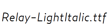 Relay-LightItalic.ttf