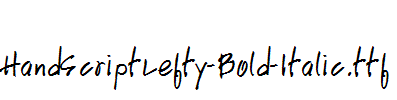 HandScriptLefty-Bold-Italic.ttf