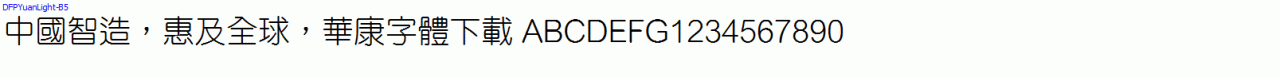 華康字體DFPYuanLight-B5.TTF