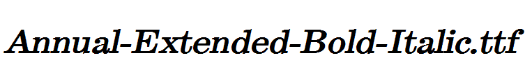 Annual-Extended-Bold-Italic.ttf