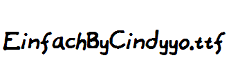 EinfachByCindyyo.ttf