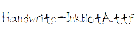 Handwrite-InkblotA.ttf