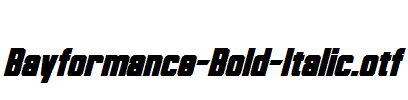 Bayformance-Bold-Italic.otf