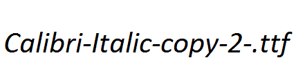 Calibri-Italic-copy-2-.ttf