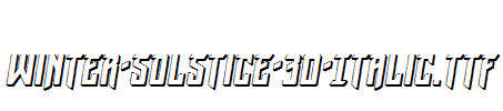 Winter-Solstice-3D-Italic.ttf