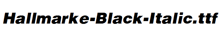 Hallmarke-Black-Italic.ttf