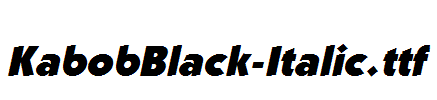 KabobBlack-Italic.ttf