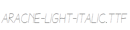 Aracne-Light-Italic.ttf