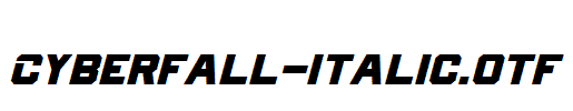 Cyberfall-Italic.otf