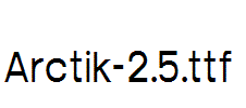 Arctik-2.5.ttf