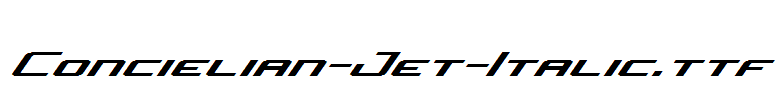 Concielian-Jet-Italic.ttf