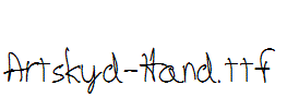 Artskyd-Hand.ttf