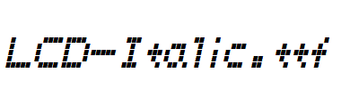 LCD-Italic.ttf