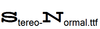 Stereo-Normal.ttf