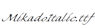 MikadoItalic.ttf