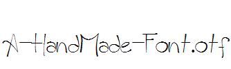 A-HandMade-Font.otf