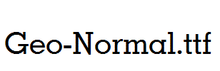 Geo-Normal.ttf