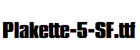 Plakette-5-SF.ttf