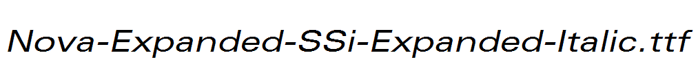 Nova-Expanded-SSi-Expanded-Italic.ttf