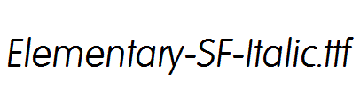 Elementary-SF-Italic.ttf