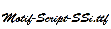 Motif-Script-SSi.ttf