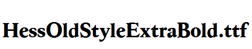 HessOldStyleExtraBold.ttf