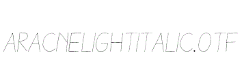 AracneLightItalic.otf