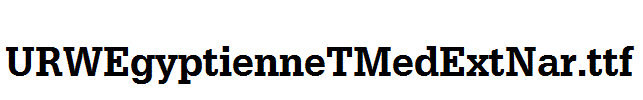 URWEgyptienneTMedExtNar.ttf