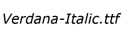 Verdana-Italic.ttf