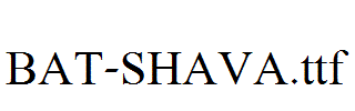 BAT-SHAVA.ttf