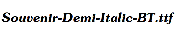 Souvenir-Demi-Italic-BT.ttf