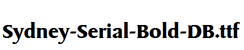 Sydney-Serial-Bold-DB.ttf