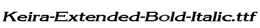 Keira-Extended-Bold-Italic.ttf