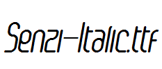 Senzi-Italic.otf