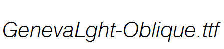 GenevaLght-Oblique.ttf