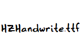 HZHandwrite.ttf