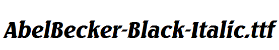 AbelBecker-Black-Italic.ttf